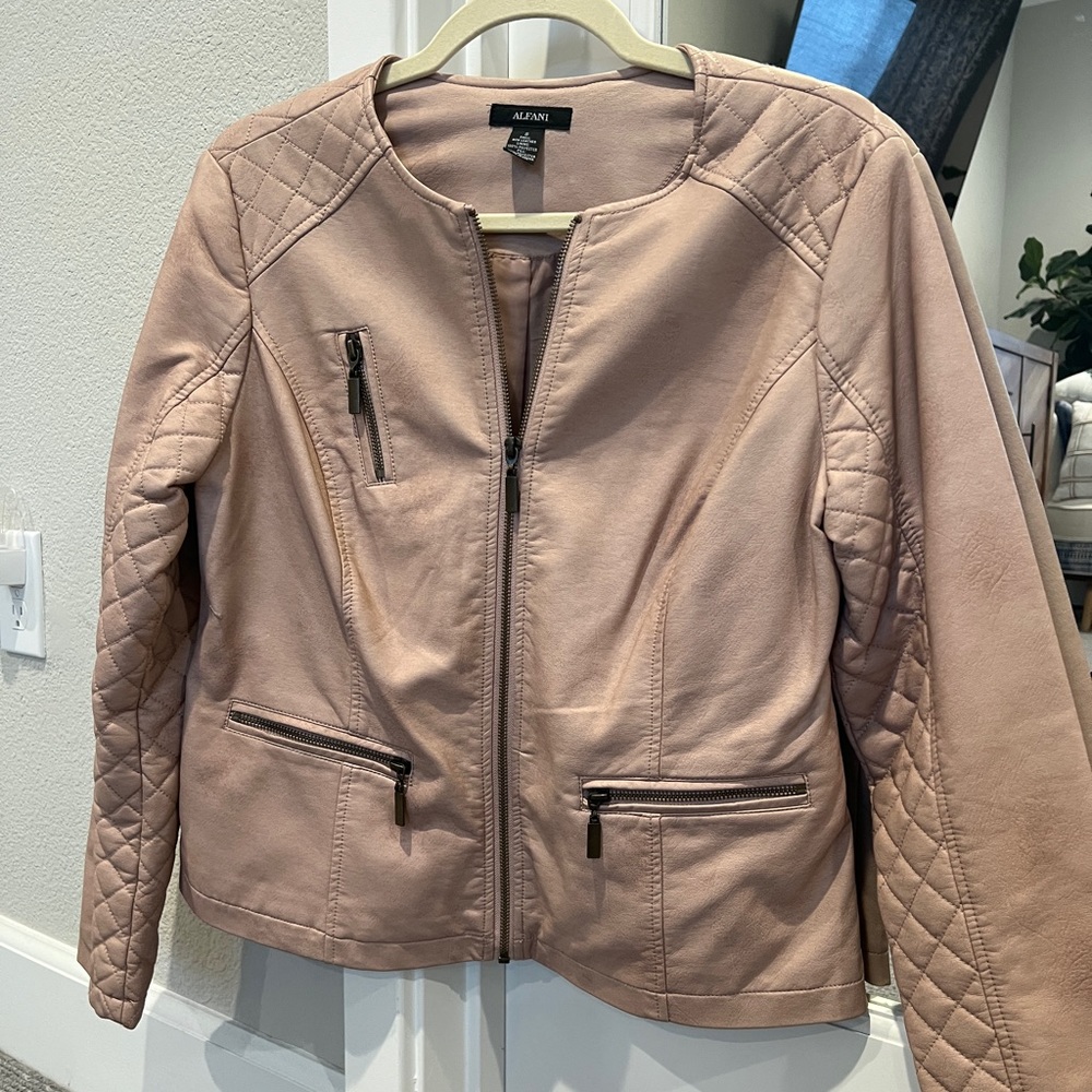 Alfani Moto Faux Leather Jacket